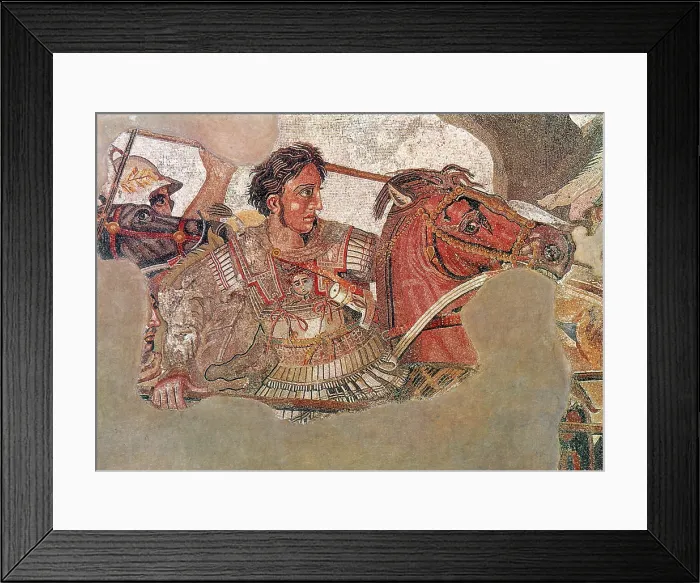 Framed Print : Alexander Mosaic, Alexander the Great Framed Print : Alexander Mosaic, Alexander the Great