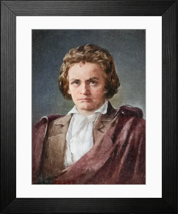 Framed Print : Ludwig van Beethoven, German Composer