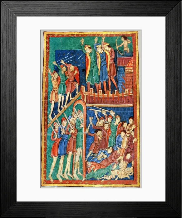 Framed Print : Vikings Invade England, 9th Century Framed Print : Vikings Invade England, 9th Century