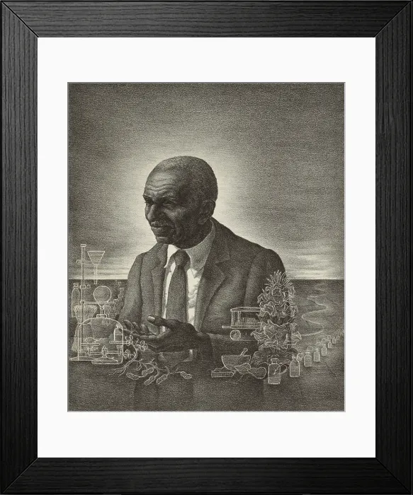 Framed Print : George W. Carver, American Botanist Framed Print : George W. Carver, American Botanist