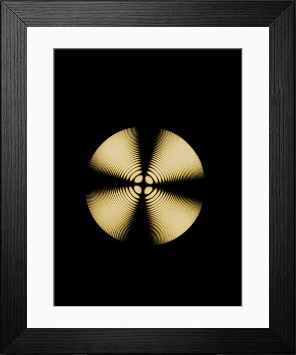 Framed Print : Interference from Calcite Framed Print : Interference from Calcite