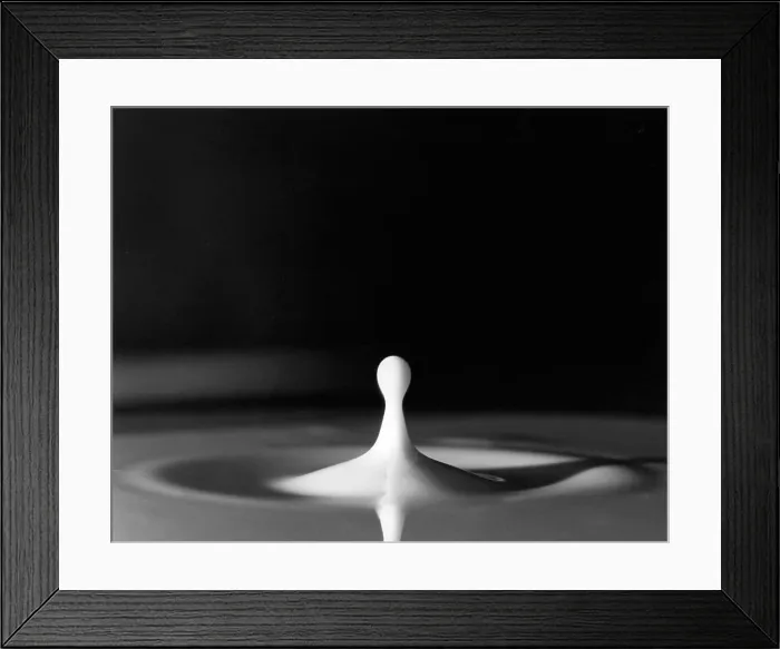 Framed Print : Milk Drop. A drop of milk Framed Print : Milk Drop. A drop of milk