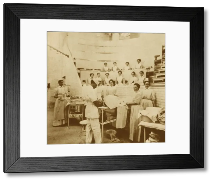 Framed Print : Nurses observing an operation, 1899 Framed Print : Nurses observing an operation, 1899