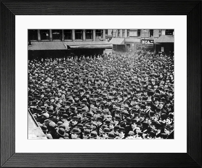 Framed Print : Boston Labor Demonstration, 1910's