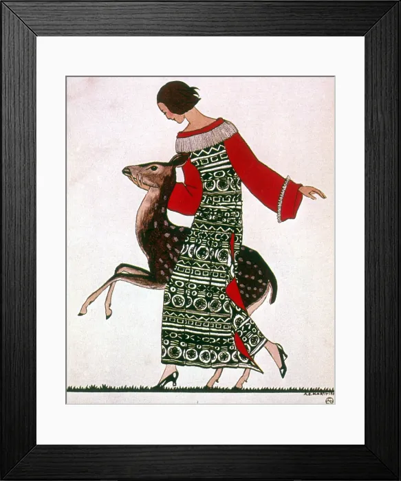 Framed Print : Poiret Fashion Design, 1922 Framed Print : Poiret Fashion Design, 1922