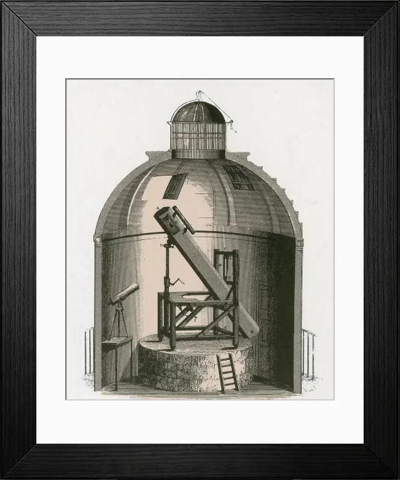 Framed Print : William Herschel's Telescope, 1781