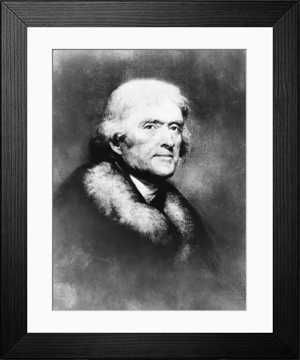 Framed Print : Thomas Jefferson, 3rd U.S. President Framed Print : Thomas Jefferson, 3rd U.S. President