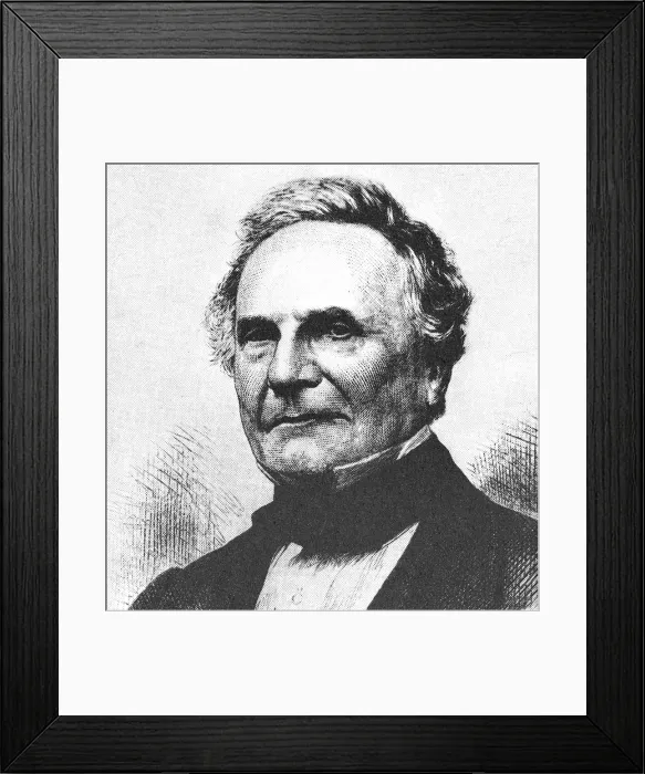 Framed Print : Charles Babbage, English Computer Scientist