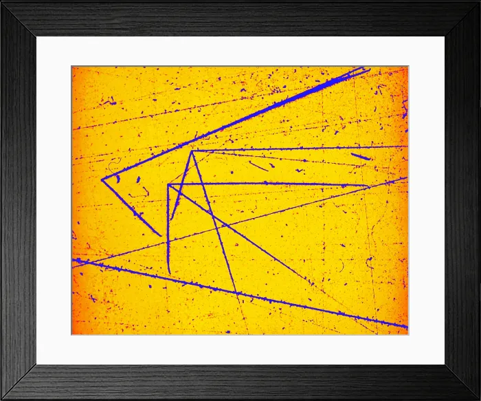 Framed Print : Nuclear Particle Tracks Framed Print : Nuclear Particle Tracks