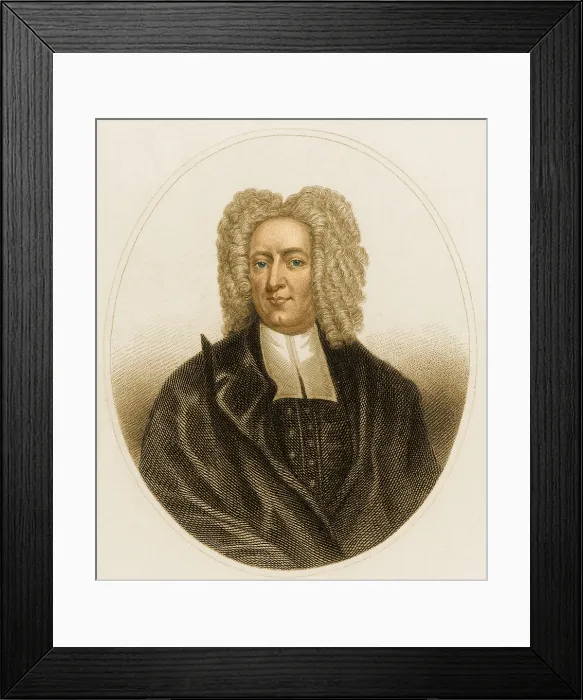 Framed Print : Cotton Mather, American Minister and Author Framed Print : Cotton Mather, American Minister and Author