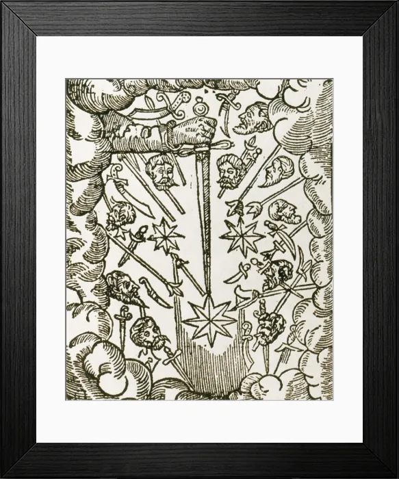 Framed Print : Comet, 1665 Framed Print : Comet, 1665