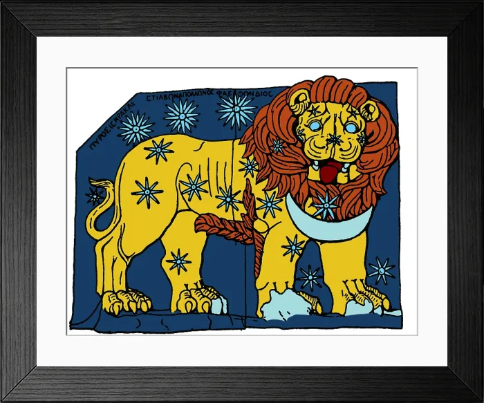 Framed Print : Leo Constellation, Zodiac Sign
