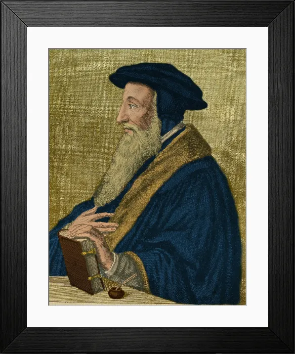Framed Print : John Calvin, French Theologist Framed Print : John Calvin, French Theologist