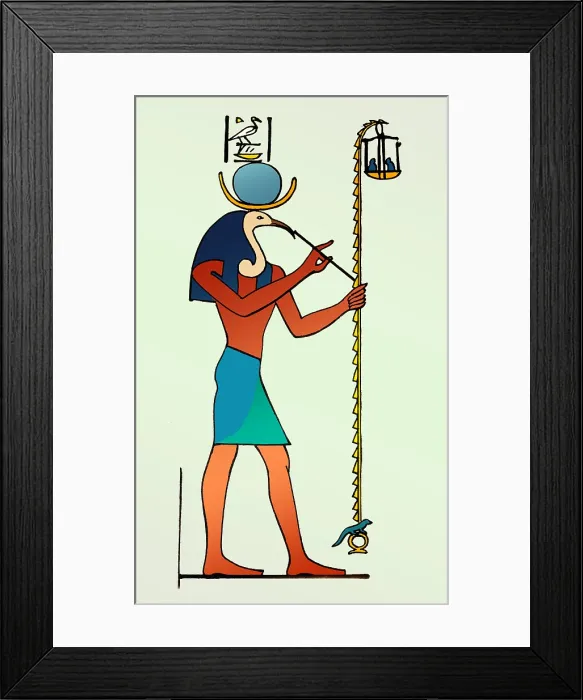 Framed Print : Thoth, Ancient Egyptian God of Wisdom