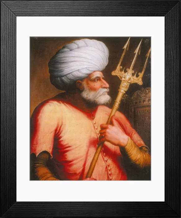 Framed Print : Barbarossa, Ottoman Turkish Admiral