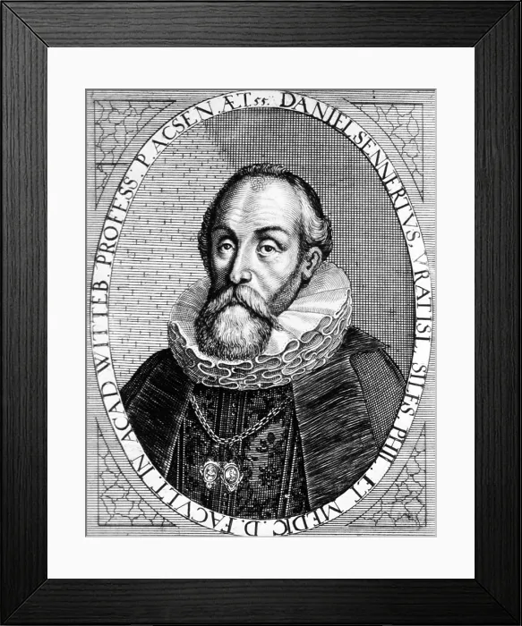 Framed Print : Daniel Sennert, German Physician and Academic Author