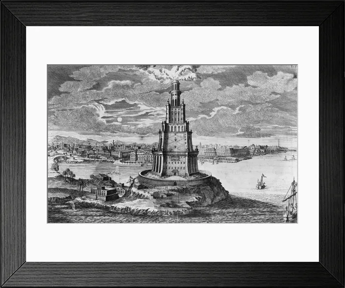 Framed Print : Wonders of the Ancient World, Lighthouse of Alexandria Framed Print : Wonders of the Ancient World, Lighthouse of Alexandria