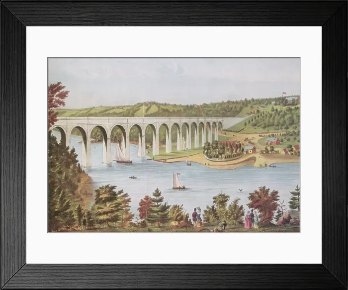 Framed Print : Harlem River, New York, 19th Century Framed Print : Harlem River, New York, 19th Century