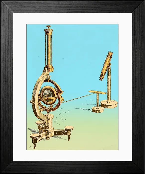 Framed Print : Spinning Gyroscope, Illustration