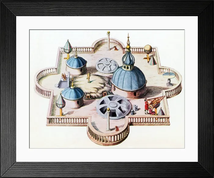 Framed Print : Tycho Brahe, Stjerneborg Observatory Framed Print : Tycho Brahe, Stjerneborg Observatory