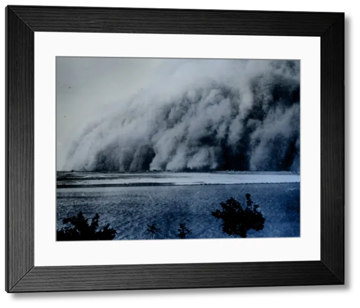 Framed Print : Sandstorm, Sudan, 1906 Framed Print : Sandstorm, Sudan, 1906
