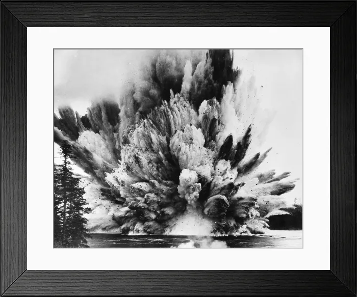 Framed Print : Ripple Rock Explosion, 1958