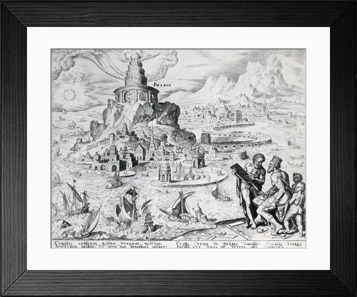 Framed Print : Ancient Wonder of the World, Lighthouse of Alexandria Framed Print : Ancient Wonder of the World, Lighthouse of Alexandria