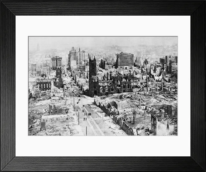 Framed Print : San Francisco Earthquake, 1906 Framed Print : San Francisco Earthquake, 1906