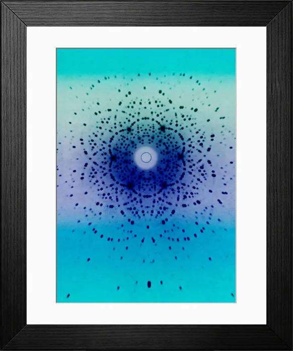 Framed Print : Beryl, X-Ray Diffraction Framed Print : Beryl, X-Ray Diffraction