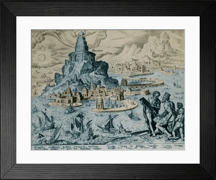 Framed Print : Wonders of the Ancient World, Lighthouse of Alexandria Framed Print : Wonders of the Ancient World, Lighthouse of Alexandria
