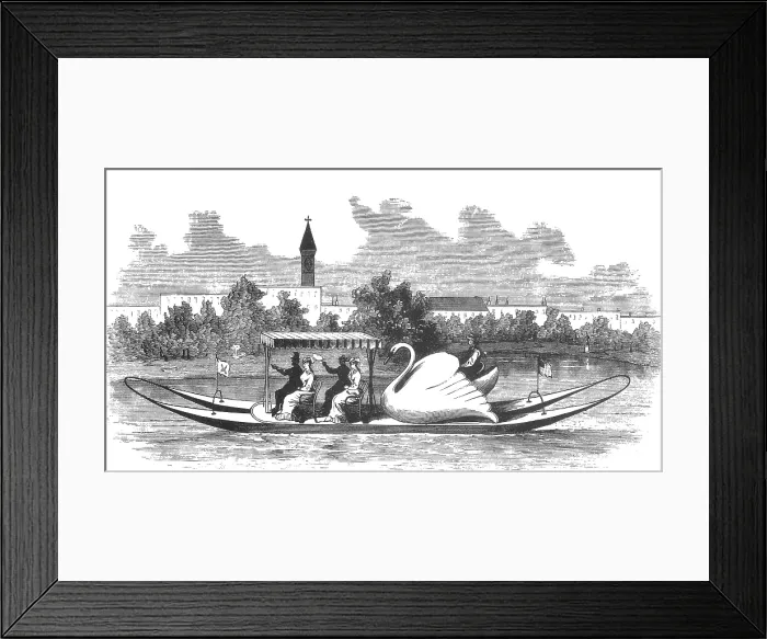 Framed Print : Velocipede Boat, 1881 Framed Print : Velocipede Boat, 1881