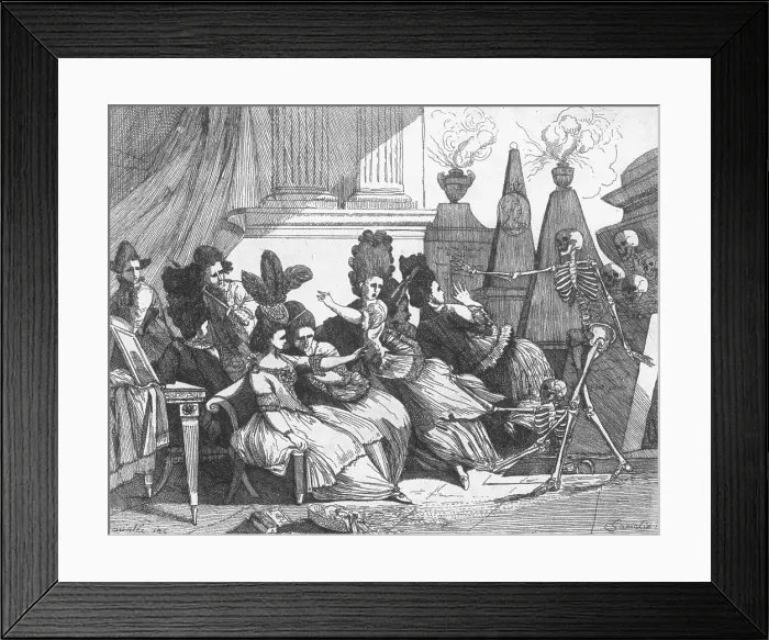 Framed Print : Dance of Death, Danse Macabre Framed Print : Dance of Death, Danse Macabre