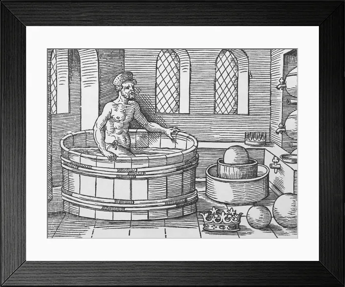 Framed Print : Archimedes and Hydrostatics
