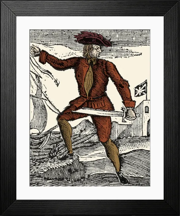 Framed Print : Howell Davis, Welsh Pirate