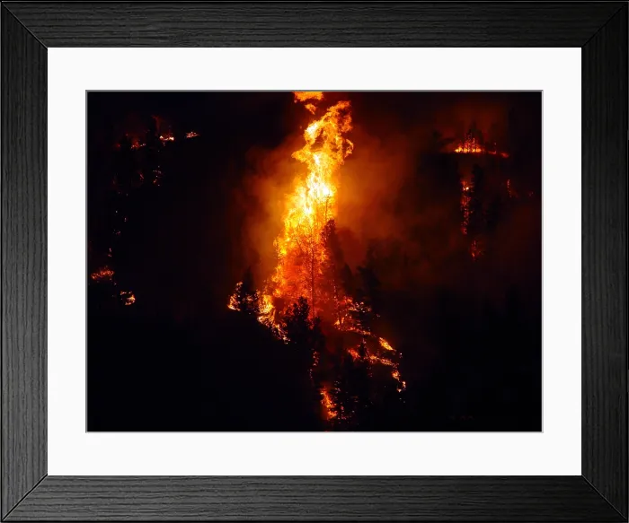 Framed Print : Derby Fire, 2006