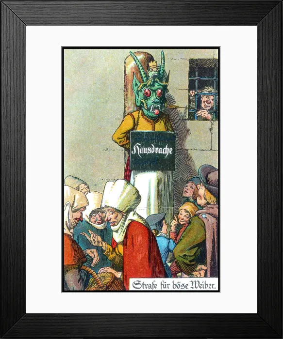 Framed Print : Medieval Punishment, Branking Framed Print : Medieval Punishment, Branking