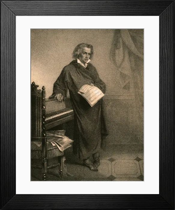 Framed Print : Ludwig van Beethoven, German Composer