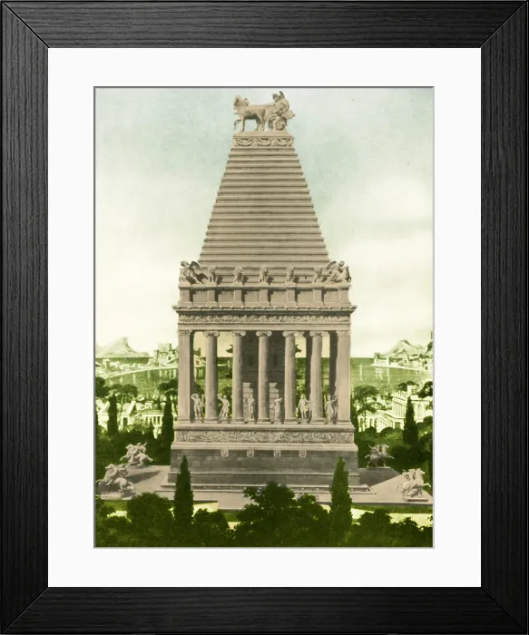 Framed Print : Ancient Wonder of the World, Tomb of Mausolus Framed Print : Ancient Wonder of the World, Tomb of Mausolus