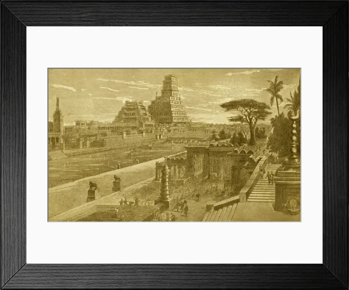 Framed Print : Babylon. The metropolis of the ancient civilized asiatic world