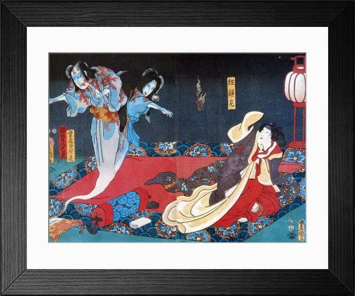 Framed Print : Ghosts of Matahachi and Kikuno, Japanese Yurei Framed Print : Ghosts of Matahachi and Kikuno, Japanese Yurei