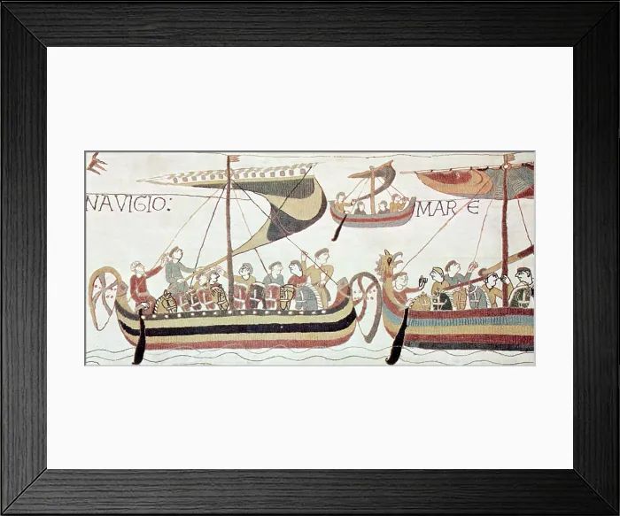 Framed Print : Bayeux Tapestry, Norman Invasion