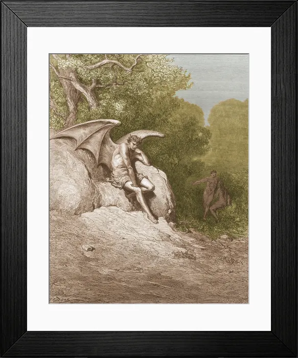 Framed Print : Satan, by Dore Framed Print : Satan, by Dore