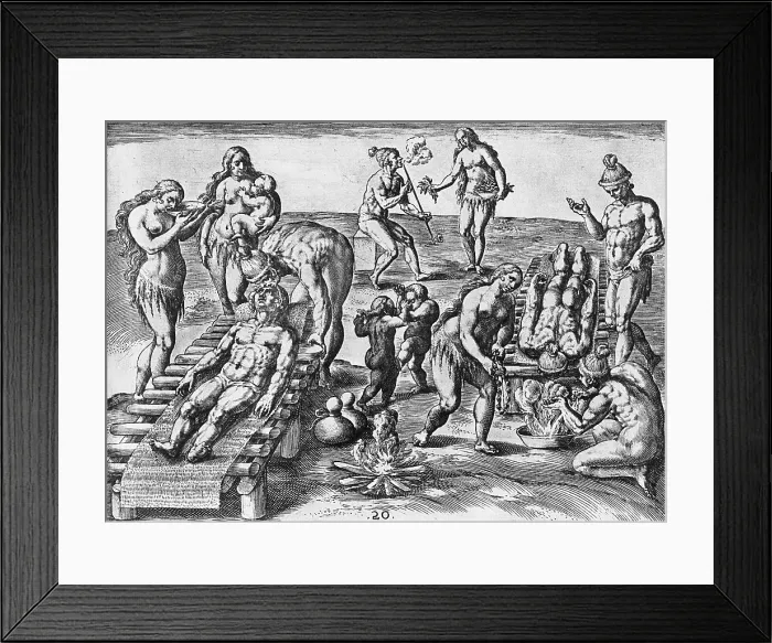 Framed Print : Native American Medicine, 1560s Framed Print : Native American Medicine, 1560s