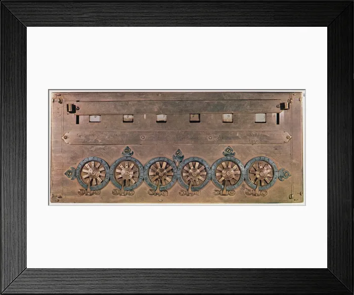Framed Print : Pascaline, A Mechanical Calculator Framed Print : Pascaline, A Mechanical Calculator