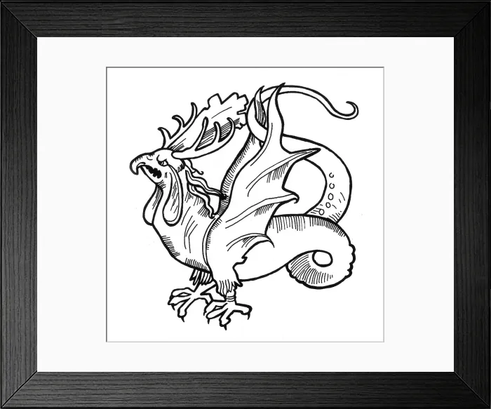 Framed Print : Basilisk, Legendary Creature Framed Print : Basilisk, Legendary Creature
