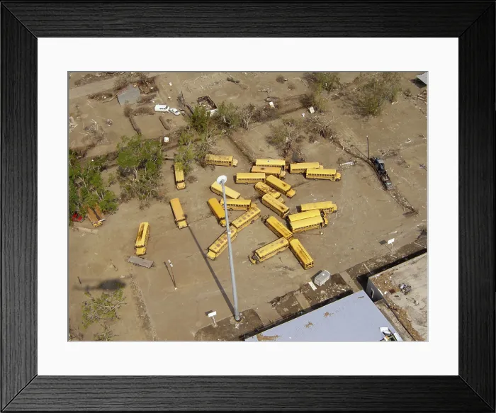 Framed Print : Hurricane Katrina Damage Framed Print : Hurricane Katrina Damage