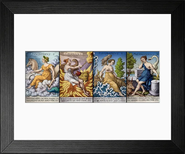 Framed Print : The Four Humors of Hippocratic Medicine Framed Print : The Four Humors of Hippocratic Medicine