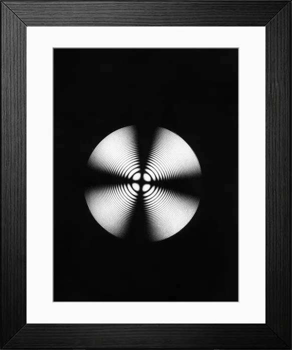 Framed Print : Intererence from Calcite Framed Print : Intererence from Calcite