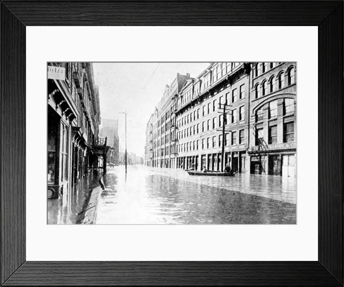 Framed Print : Hudson River Flood, 1913 Framed Print : Hudson River Flood, 1913