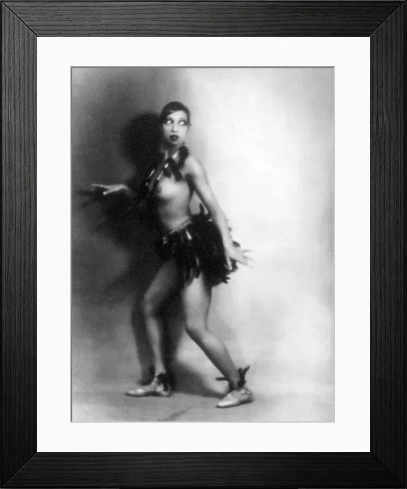 Framed Print : Josephine Baker, American Entertainer Framed Print : Josephine Baker, American Entertainer
